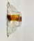 Aplique de pared de cristal de Murano de Toni Zuccheri para Venini, Italy, años 60, Imagen 4