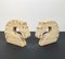 Travertine Horse Bookends Letter Holder by Fratelli Mannelli, Italy, 1970s, Set of 2 2