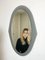 Specchio da parete ovale di Cristal Arte, Italia, anni '60, Immagine 5