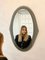 Specchio da parete ovale di Cristal Arte, Italia, anni '60, Immagine 4