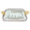 Italian Mirror-Engraved Murano Glass Serving Tray by Ercole Barovier, 1940s, Image 1