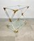 Acrylic Brass & Glass Serving Cart, Italy, 1970s 10