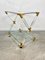 Acrylic Brass & Glass Serving Cart, Italy, 1970s 5