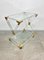 Acrylic Brass & Glass Serving Cart, Italy, 1970s 2
