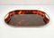 Faux Tortoise Shell Acrylic & Brass Serving Tray, Italy, 1970s, Image 2