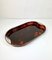 Faux Tortoise Shell Acrylic & Brass Serving Tray, Italy, 1970s 4