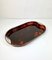 Faux Tortoise Shell Acrylic & Brass Serving Tray, Italy, 1970s, Image 4