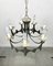 Mid-Century Brutalist Iron Chandelier Pendant 9