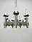 Mid-Century Brutalist Iron Chandelier Pendant, Image 3