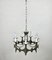 Mid-Century Brutalist Iron Chandelier Pendant, Image 5