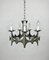 Mid-Century Brutalist Iron Chandelier Pendant, Image 2