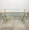 Mid-Century Modern Glass & Brass Console Table by Gallotti & Radice, Italy, 1970s 8