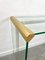 Mid-Century Modern Glass & Brass Console Table by Gallotti & Radice, Italy, 1970s 12