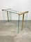 Mid-Century Modern Glass & Brass Console Table by Gallotti & Radice, Italy, 1970s 5