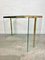 Mid-Century Modern Glass & Brass Console Table by Gallotti & Radice, Italy, 1970s 9