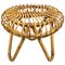 Mid-Century Modern Rattan & Bamboo Stool, Italy, 1960s 1