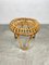 Mid-Century Modern Rattan & Bamboo Stool, Italy, 1960s 9