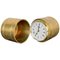 Brass Cylindric Table Clock by Ferdinando Loffredo, Italy, 1970s 1