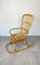 Rocking Chair en Osier de Bambou, Italie, 1960s 6