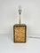 Cork & Brass Table Lamp, Italy, 1970s, Image 3