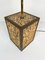 Cork & Brass Table Lamp, Italy, 1970s 5