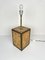 Cork & Brass Table Lamp, Italy, 1970s 2