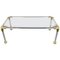 Acrylic & Brass Coffee Table, Italy, 1970s, Image 1