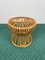 Mid-Century Modern Bambus Rattan Hocker, Italien, 1960er 12