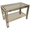 Cart Table in Chrome, Lucite and Brass by Romeo Rega, Italy, 1970s, Image 1