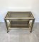 Cart Table in Chrome, Lucite and Brass by Romeo Rega, Italy, 1970s 7