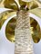 Brass & White Resin Palm Tree Shaped Table Lamp, Italy, 1970s, Image 8