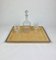 Wicker & Acrylic Serving Tray from Janetti, Italy, 1970s, Image 7