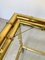 Brass Faux Bamboo Effect & Glass Serving Bar Cart, Italy, 1960s, Image 17