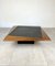 Slate & Wood Low Coffee Table, Italy, 1980s, Image 2