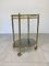 Faux Bamboo Brass & Smoked Glass Bar Cart, Italy, 1960s 8