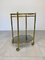 Faux Bamboo Brass & Smoked Glass Bar Cart, Italy, 1960s, Image 8