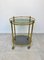 Faux Bamboo Brass & Smoked Glass Bar Cart, Italy, 1960s 2