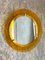 Yellow Convex Glass & Chrome Wall Mirror from Veca, Italy, 1960s 5