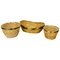 Italian Baskets in Rattan and Brass, 1970s, Set of 3, Image 1