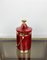 Red Goatskin & Brass Ice Bucket by Aldo Tura, Italy, 1960s 3