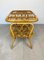 Bamboo & Rattan Nightstand Side Table, Italy, 1970s, Set of 2 9