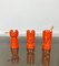 Orange Ceramic Chess Pieces Sculpture by Il Picchio, Italy, 1970s, Set of 5, Image 5