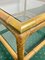 Bamboo, Glass & Brass Coffee Side Table, Italy, 1970s, Image 7
