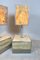 Mesa auxiliar y lámpara de alabastro de Tommaso Barbi, Italy, años 70. Juego de 2, Imagen 9