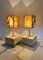 Alabaster Side Table & Lamp by Tommaso Barbi, Italy, 1970s, Set of 2 5