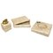 Travertine Ashtray Lighter & Box Tobacco Set by Cerri Nestore, Italy, 1970s, Set of 3 1