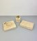 Travertine Ashtray Lighter & Box Tobacco Set by Cerri Nestore, Italy, 1970s, Set of 3 3