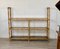 Bamboo Rattan & Smoked Glass Console Bookcase, Italy, 1960s 3