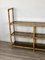 Bamboo Rattan & Smoked Glass Console Bookcase, Italy, 1960s 5
