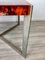 Tortoiseshell Acrylic & Steel Table, Italy, 1970s 12